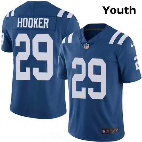 Youth Nike Indianapolis Colts 29 Malik Hooker Royal Blue Team Color Vapor Untouchable Limited Player NFL Jersey